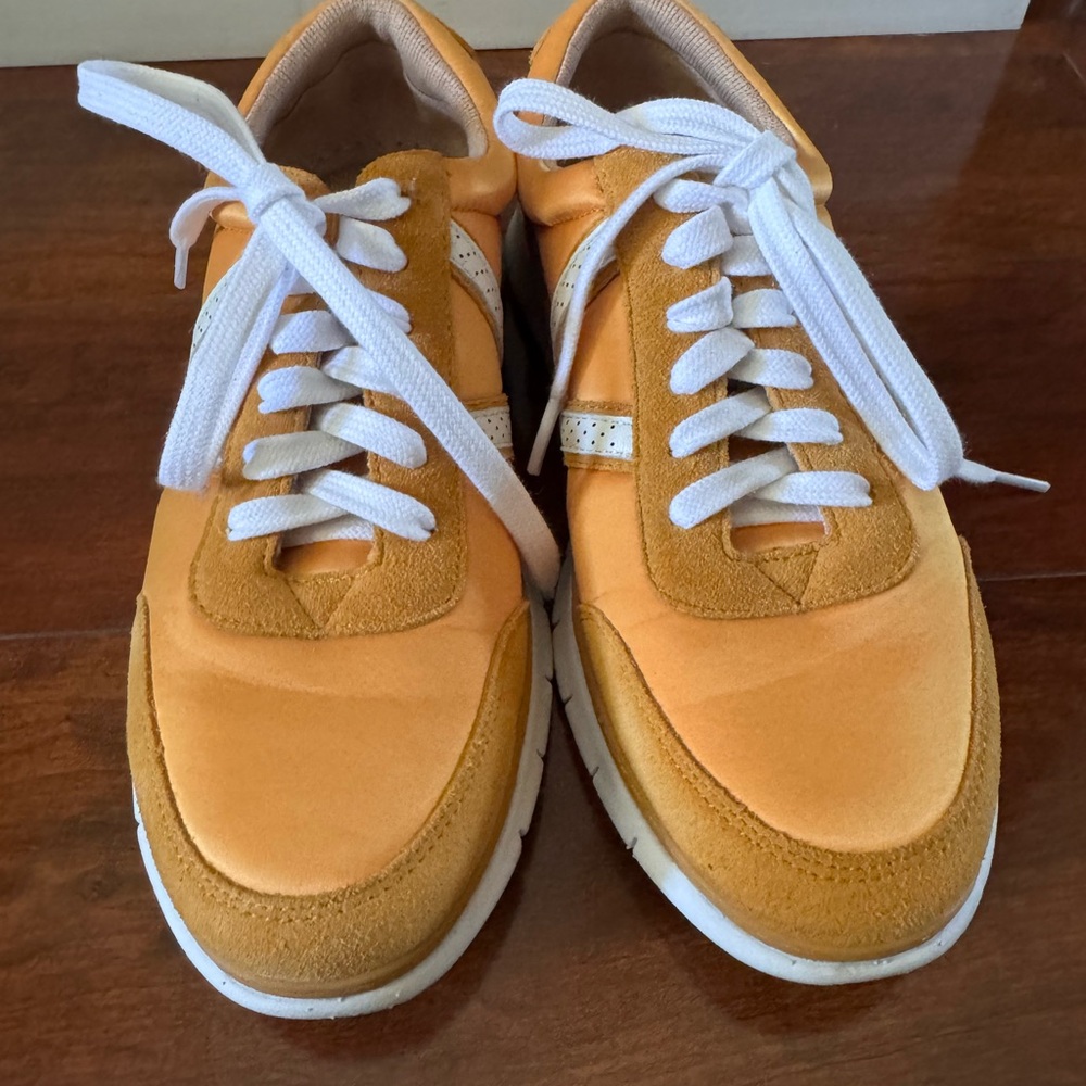Vionic Nana Womens Sneakers Mustard Lace Up Shoe Size 8.5 - Picture 6 of 10